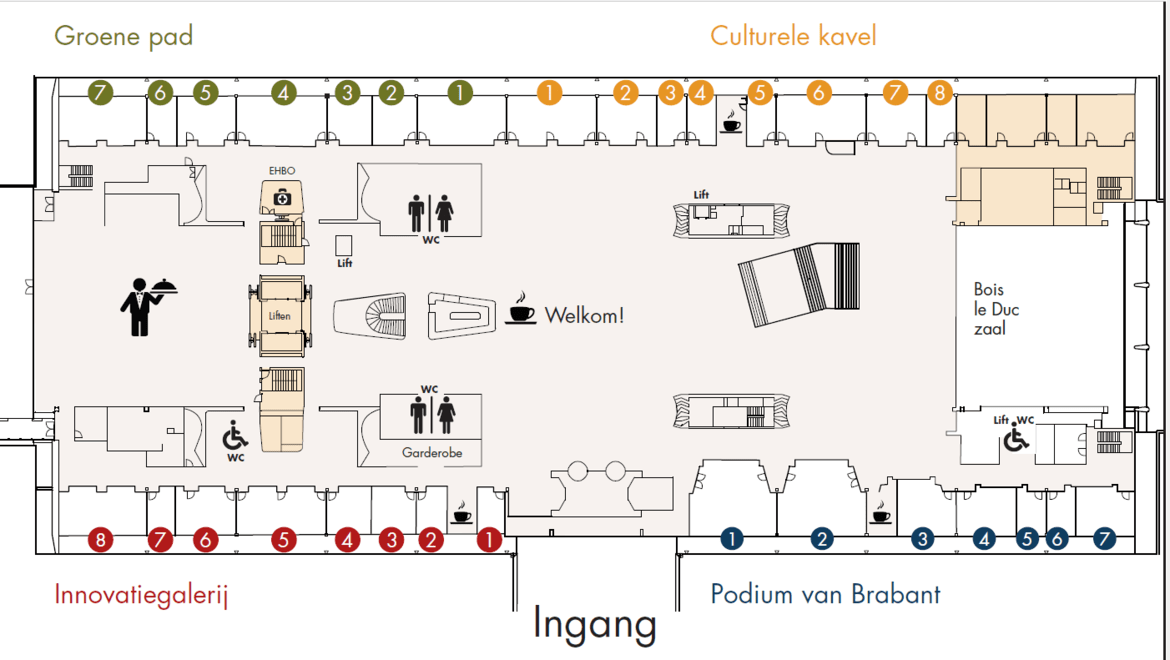 plattegrond-provinciehuis-noord-brabant-begane-grond